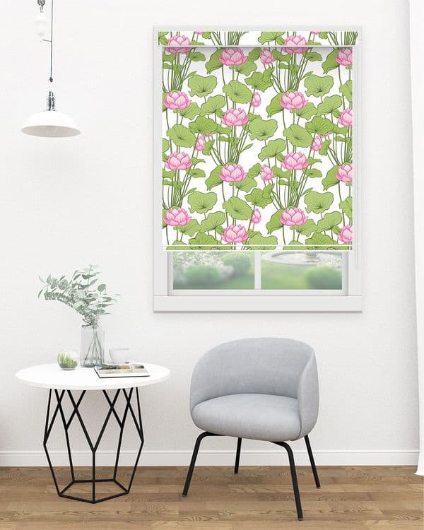 Pink Floral Blinds