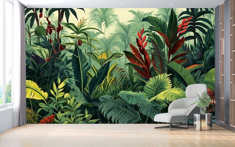 Colorful Tropical Garden