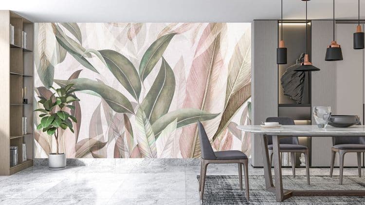 Elegant Tropical Wall Mural