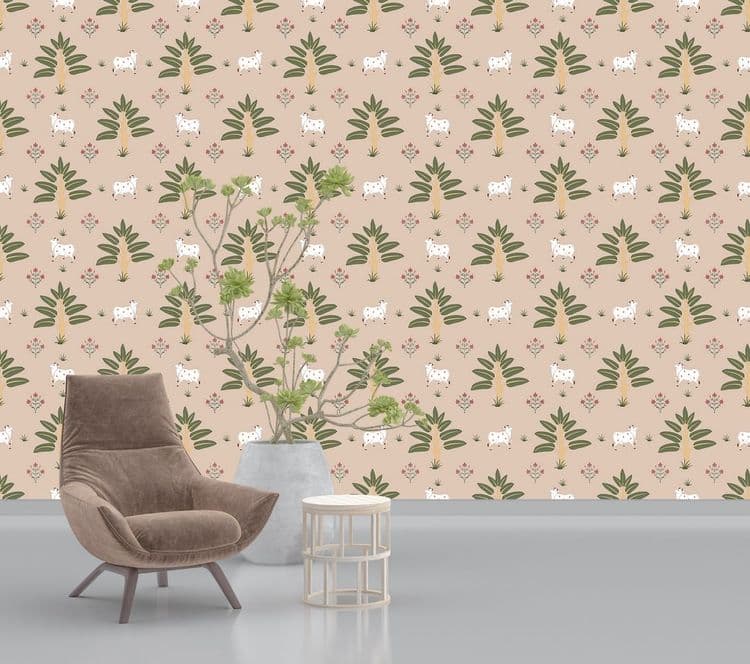 Pichwai Seamless Pattern