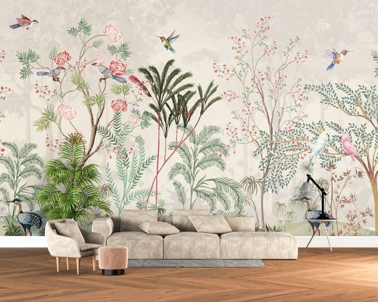 Blossom Tree & Birds