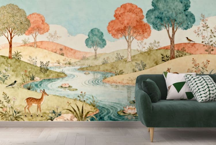 Whimsical Autumn Meadow