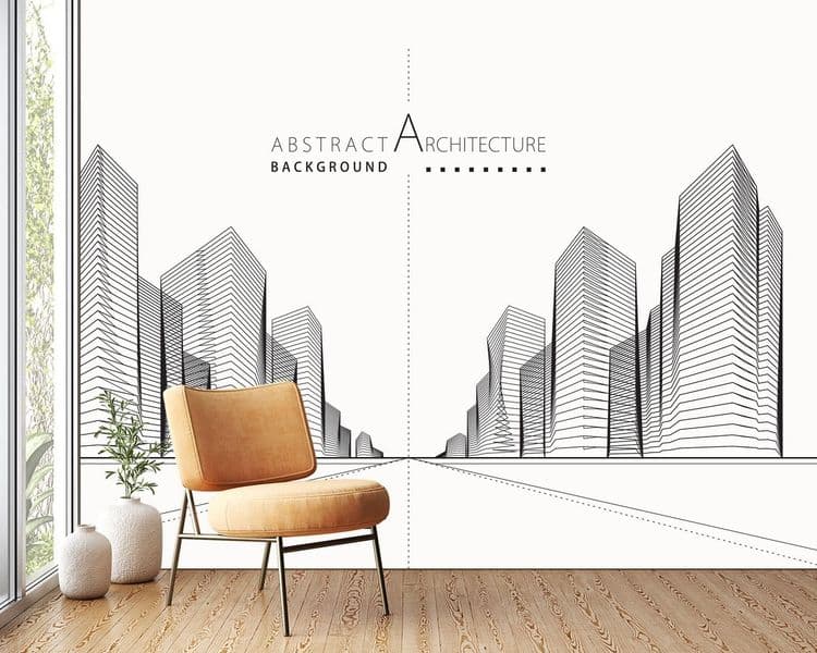 Abstract City Skyline
