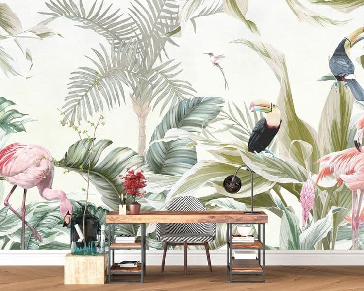 Tropical Flamingo Foliage