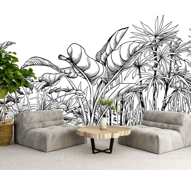 Tropical Palm Border