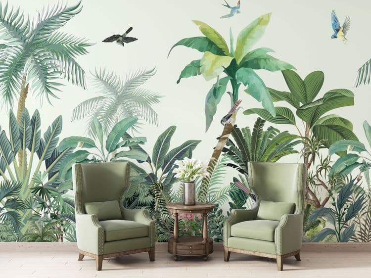 Pastel Tropical Jungle