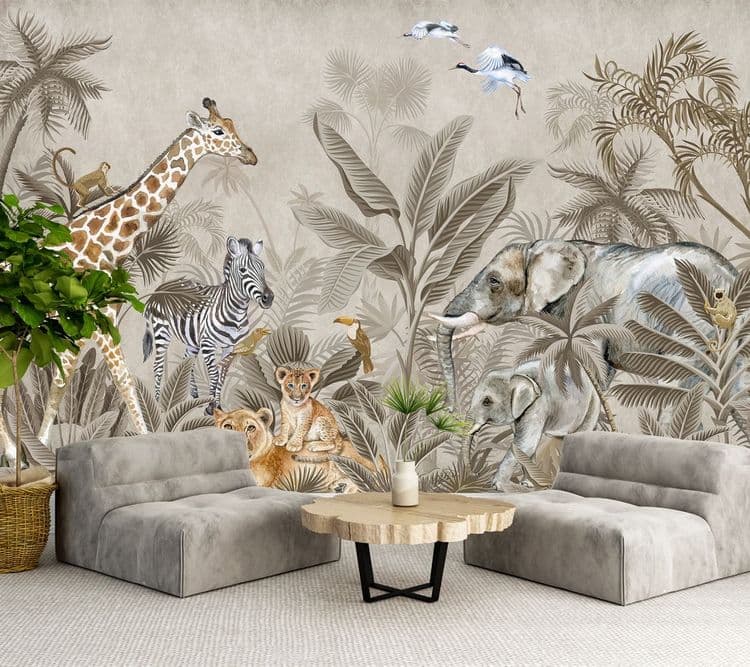 Beige Safari Animals