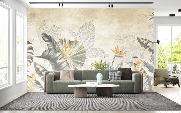 Tropical Leaves & Flowers