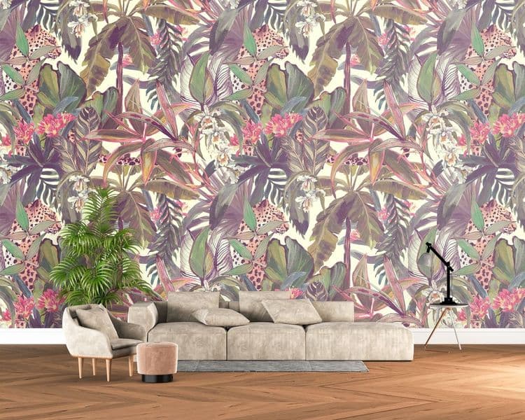 Tropical Floral Leaves