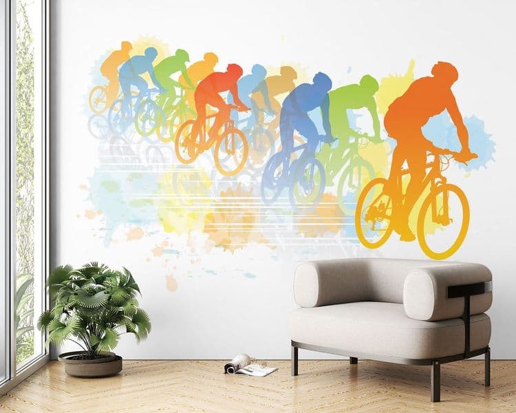 Colorful Cyclists