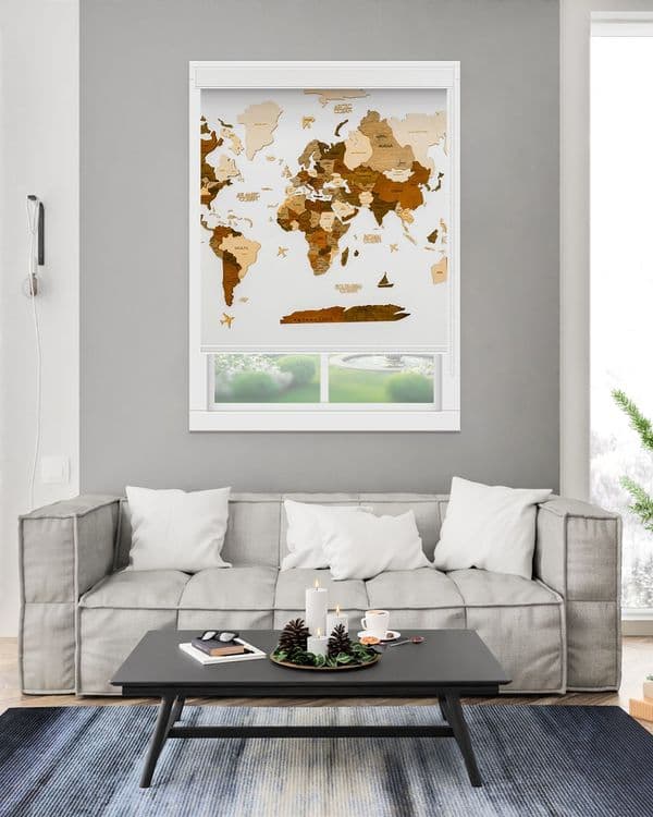 Golden World Map