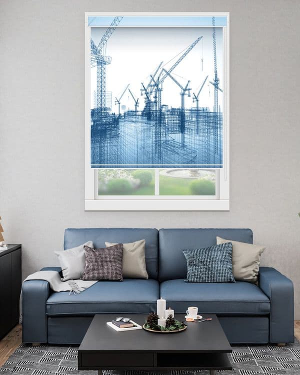 Blue Construction Site