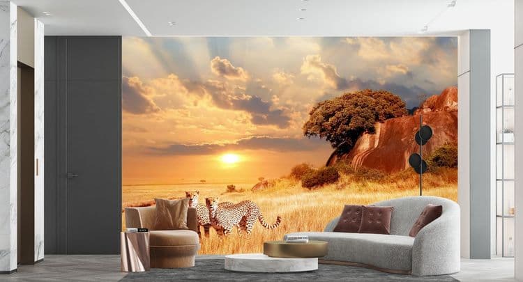 African Wildlife Sunset