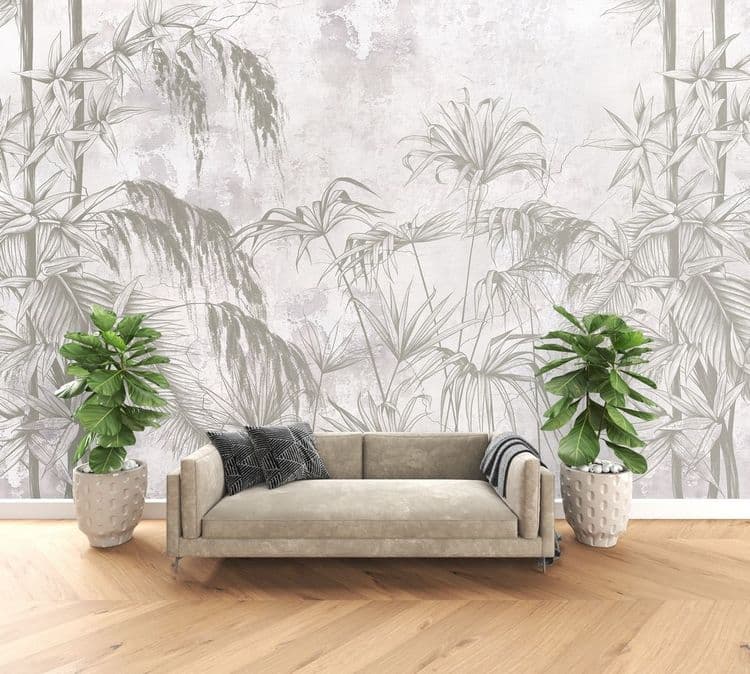 Graphic Tropical Leaves