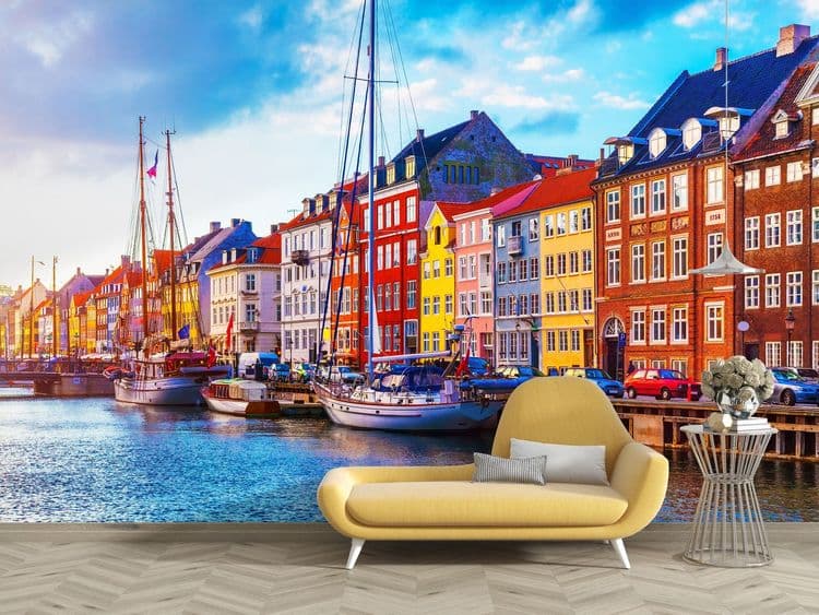 European Waterfront Street