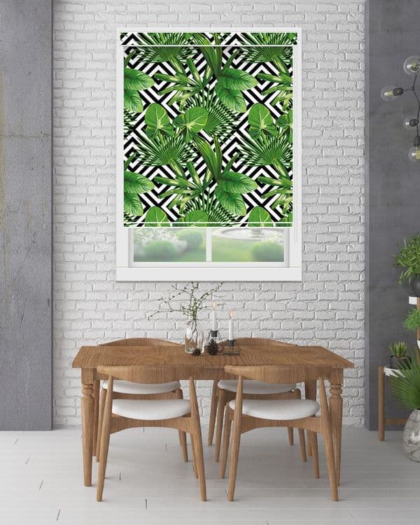 Green Pattern Blinds