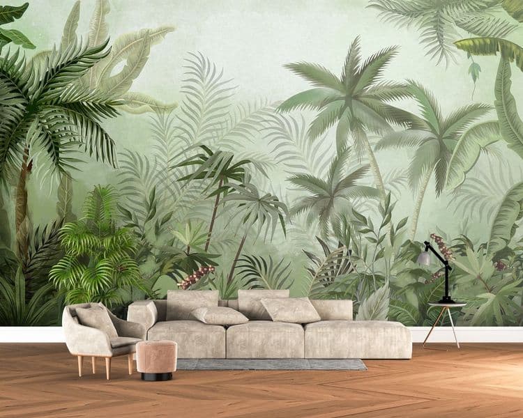 Vintage Tropical Landscape