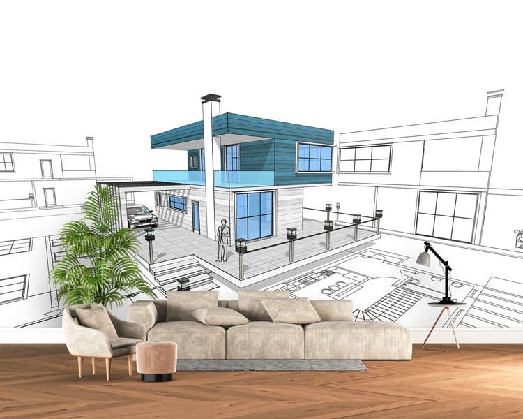 Contemporary House Sketch