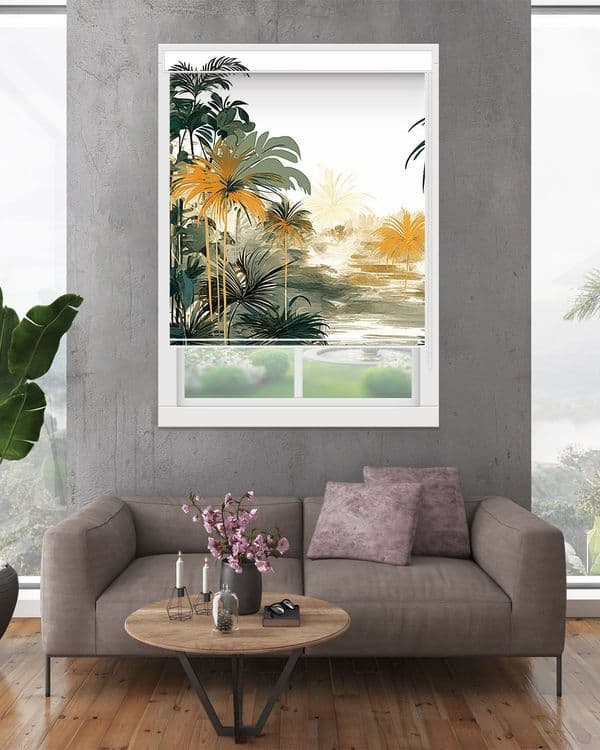 Sunlit Palm Shore