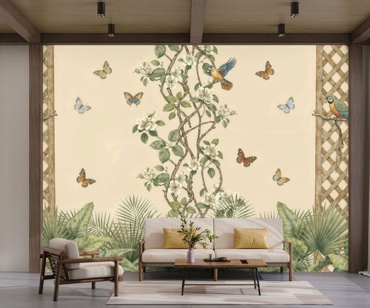 Whimsical Aviary in Pastel