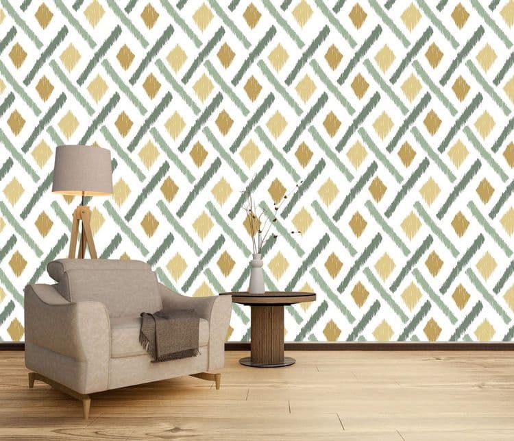 Geometric Diamond Pattern