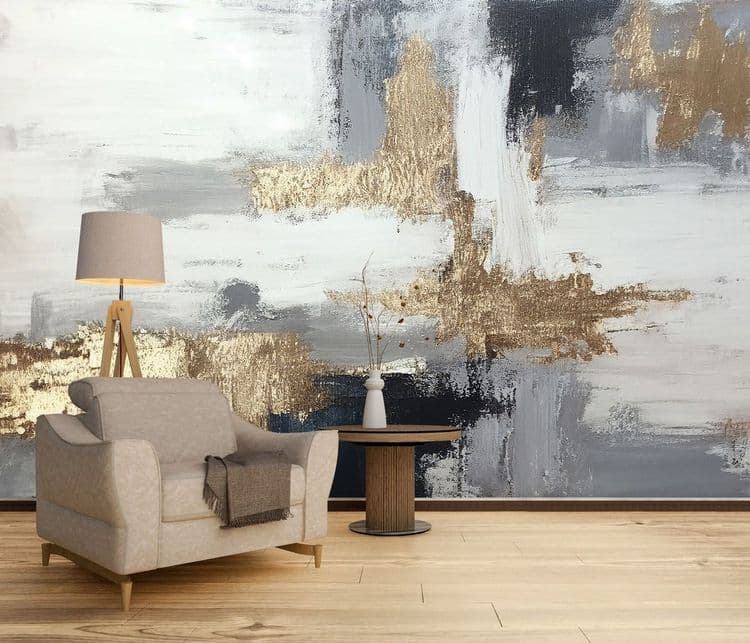 Golden Canvas Painting