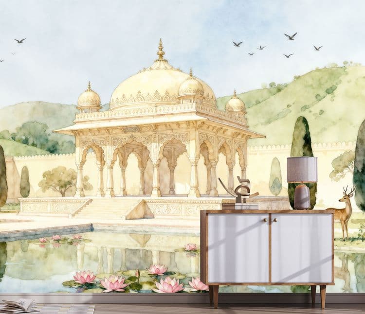 The Serene Baradari of Lotus Lake
