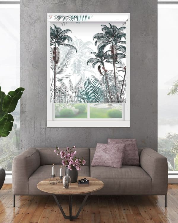 Painterly Palm Row