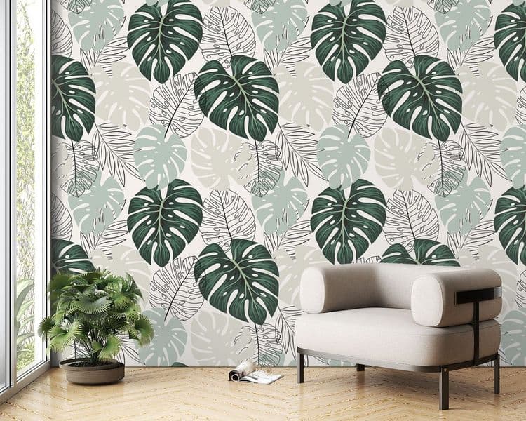 Tropical Monstera Pattern