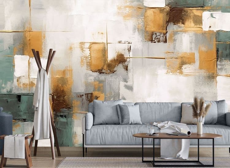 Golden Textured Art