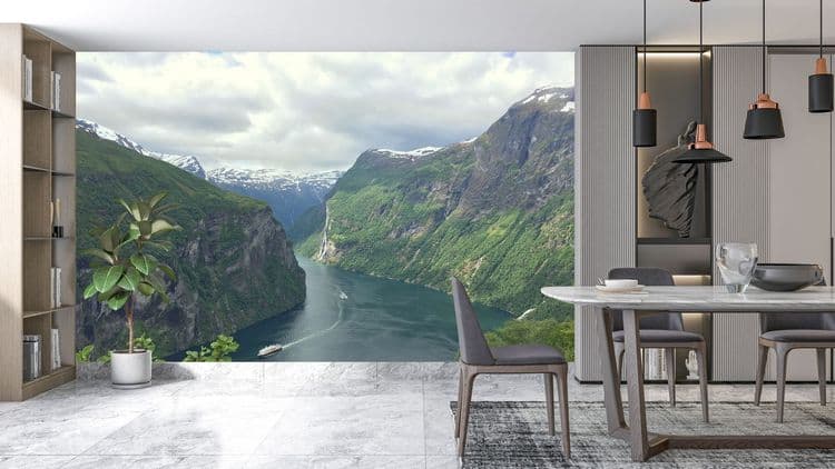 Scenic Mountain Fjord