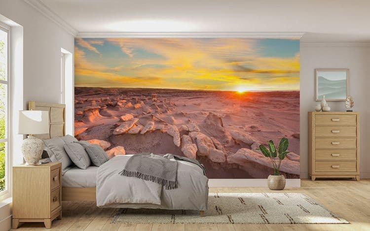 Golden Desert Landscape
