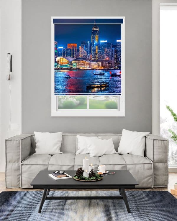 Hong Kong Night Harbor