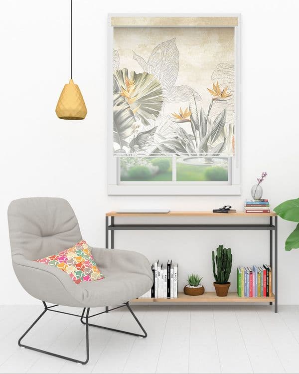 Ivory Floral Leaves