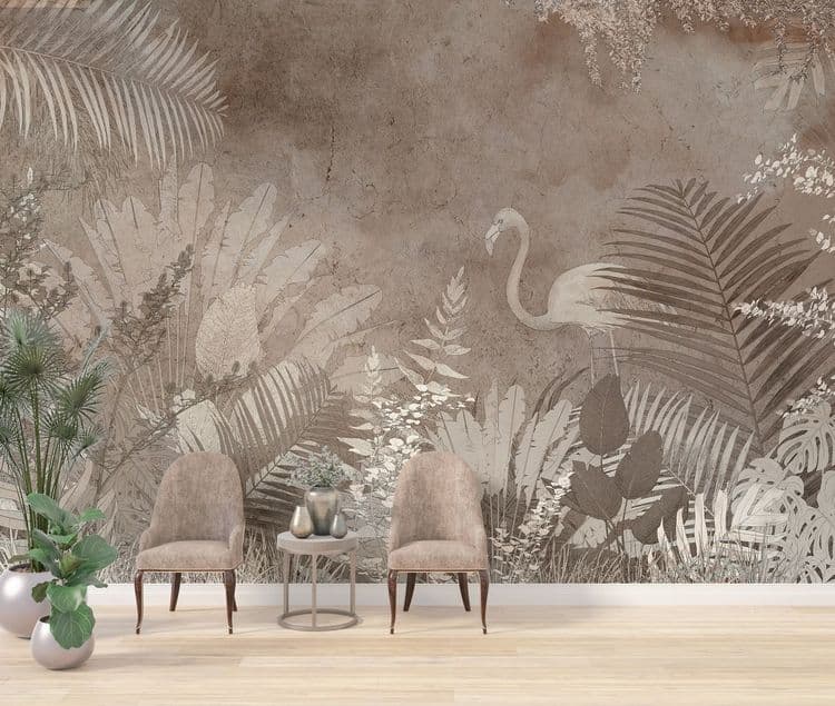 Foggy Flamingo Forest