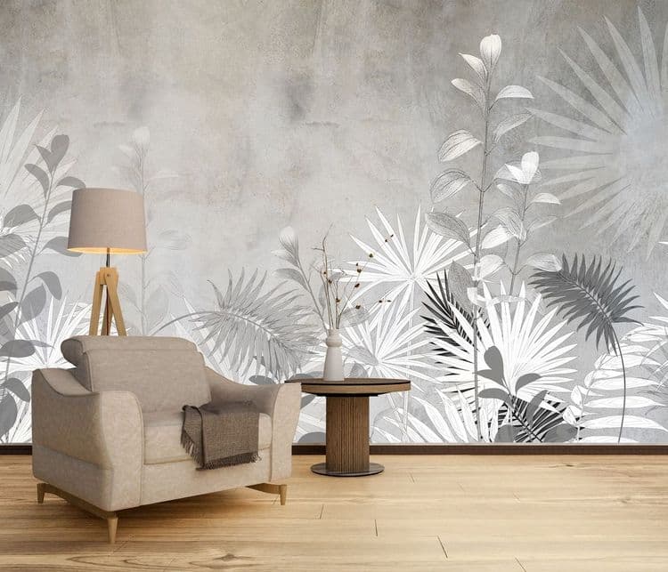 White Tropical Leaves