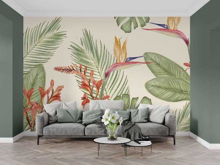 Tropical Floral Leaves