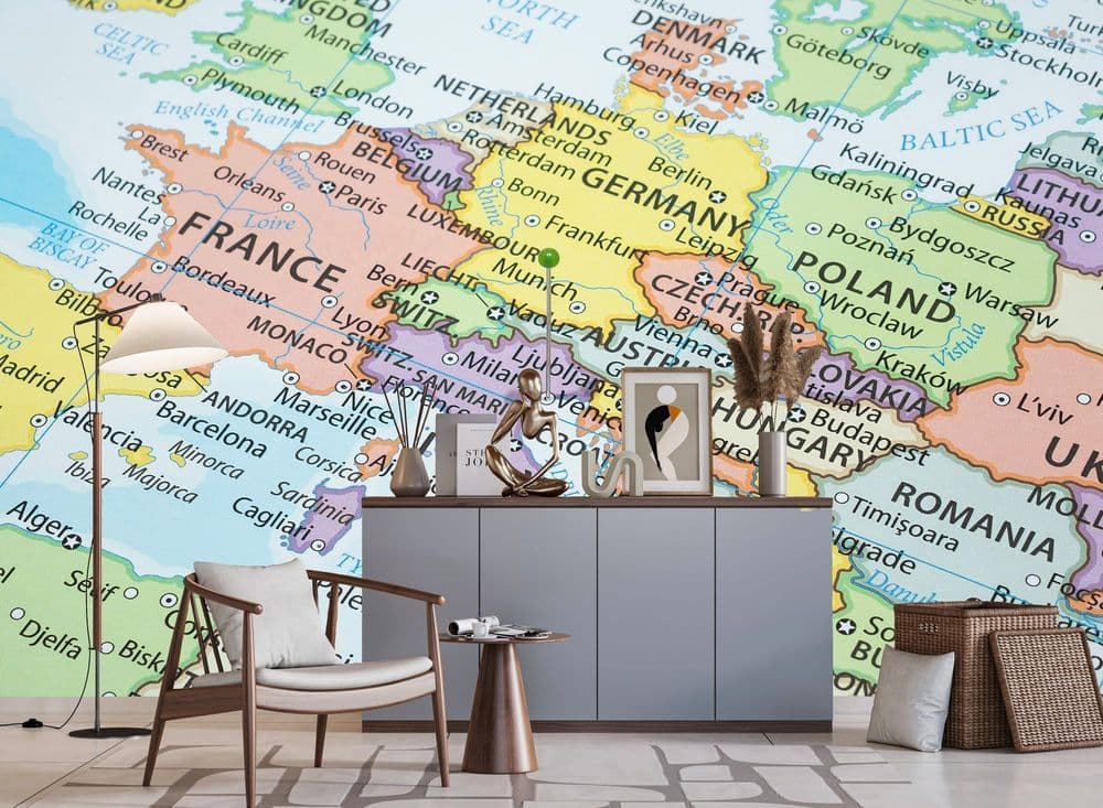 European Countries Map view 1