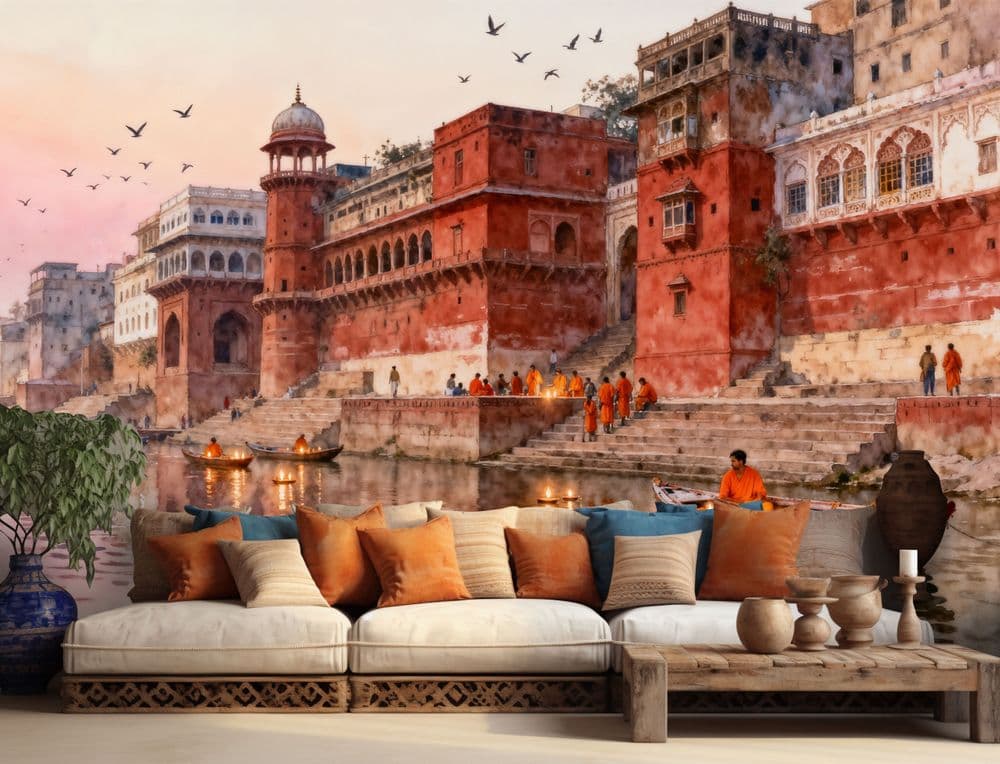 Sacred Ghats of Varanasi view 1