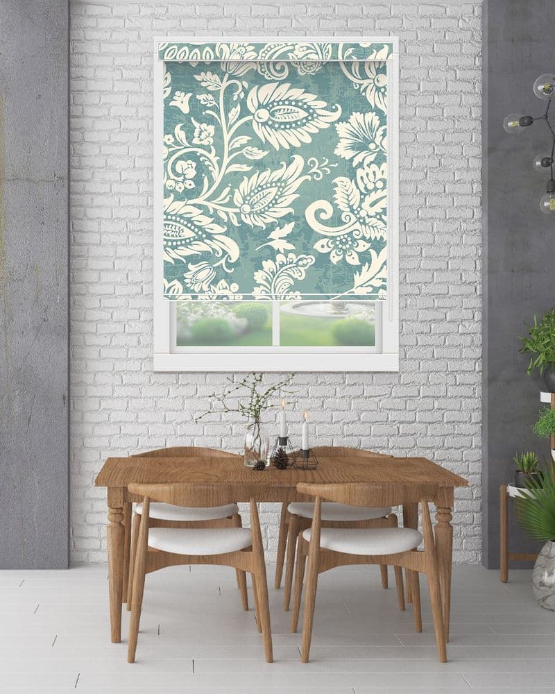Aqua Damask Garden view 1