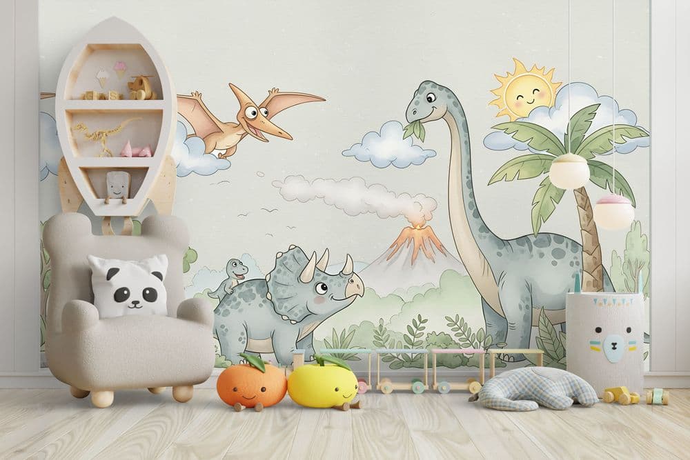 Dreamy Dawn in the Dinosaur Age view 1