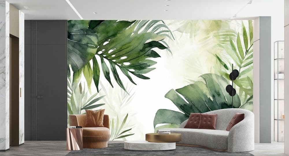 Modern Monstera Leaves view 1