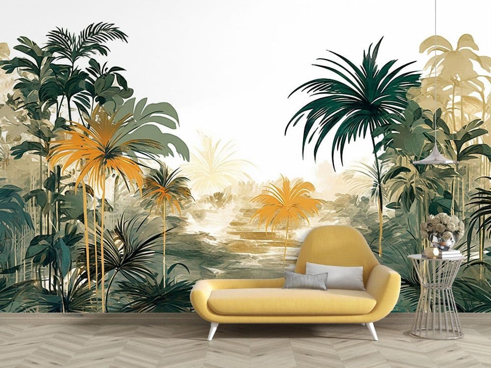 Golden Tropical Landscape view 1
