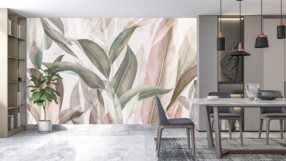 Elegant Tropical Wall Mural view 1