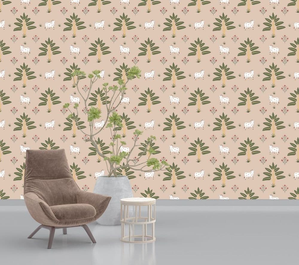 Pichwai Seamless Pattern view 1