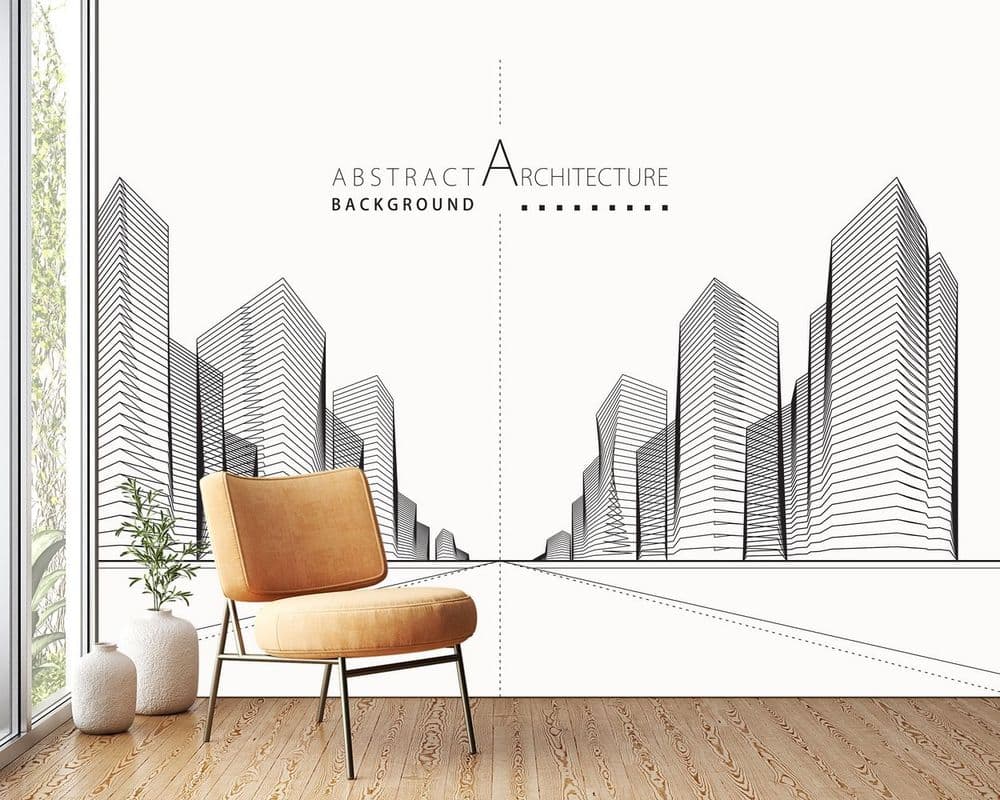 Abstract City Skyline view 1