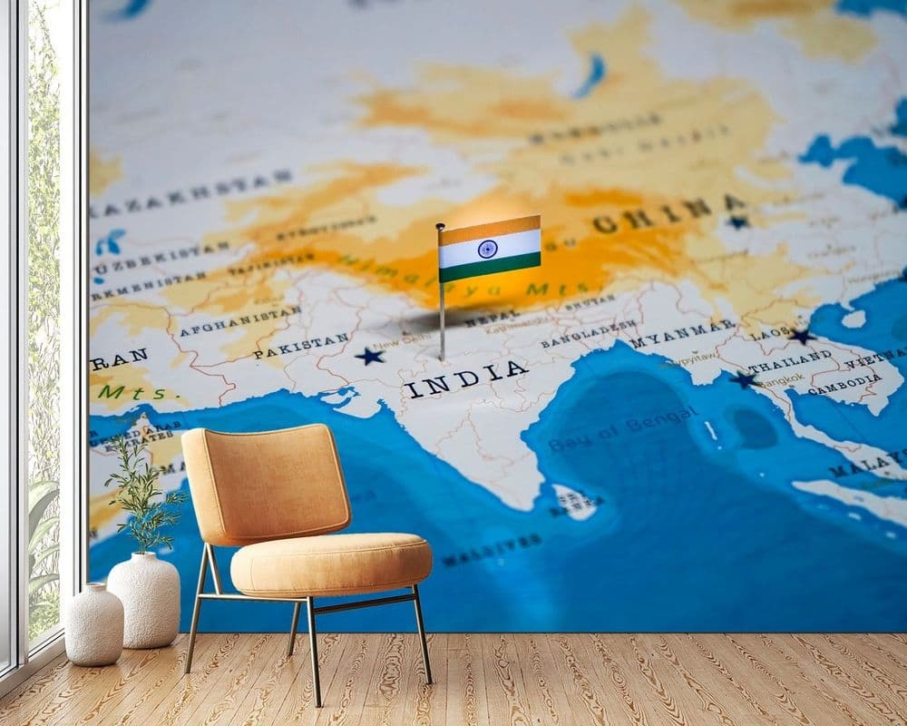 India Location Map view 1