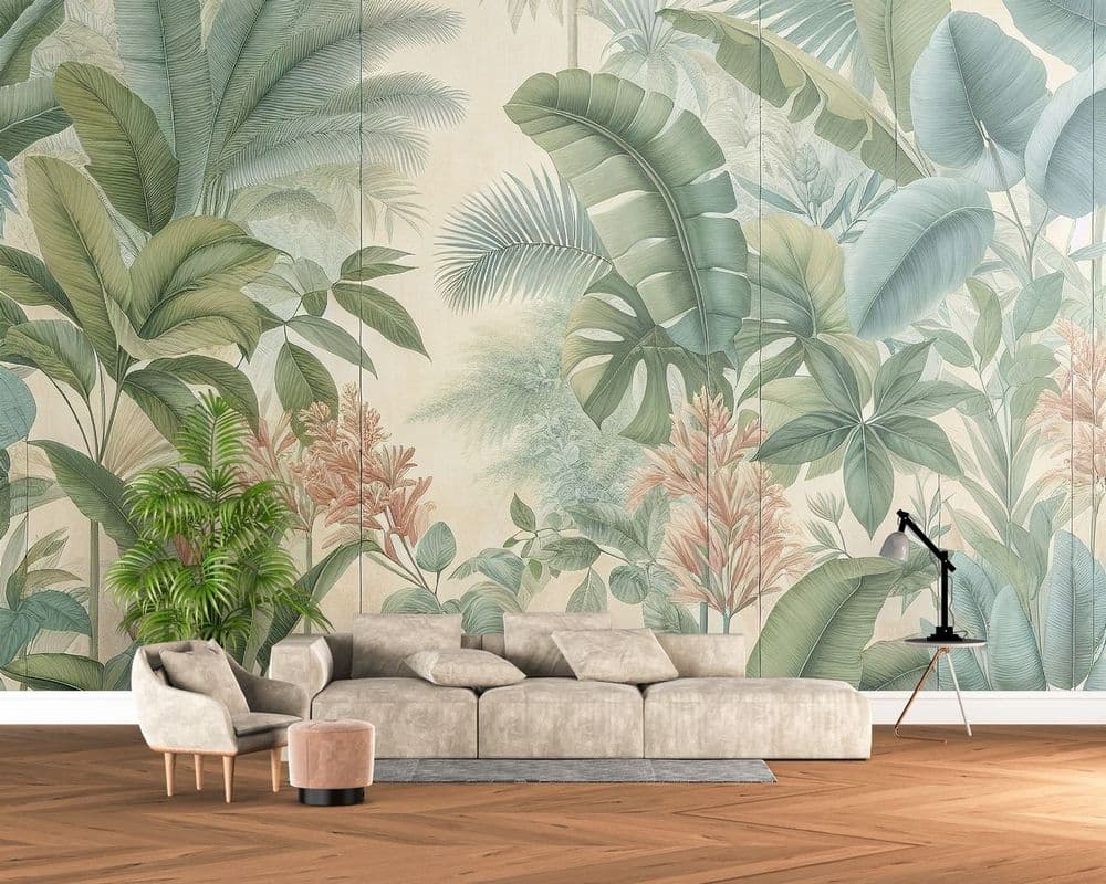Pastel Botanical Fresco view 1