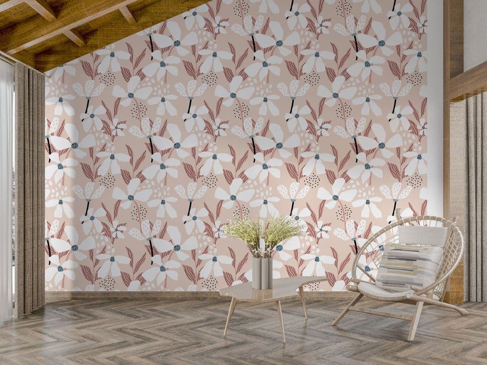 Minimal Pink Floral view 1