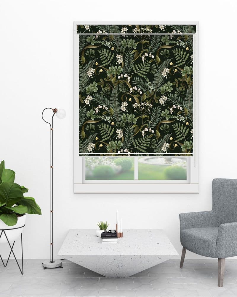 Dark Leaf Pattern view 1